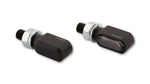 HIGHSIDER CNC LED Blinker Little Bronx, Schwarz, getöntes Glas, E-geprüft, Paar